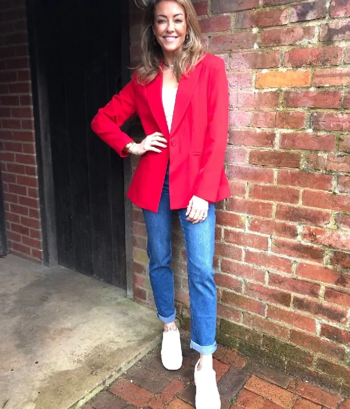 Smart Red Blazer