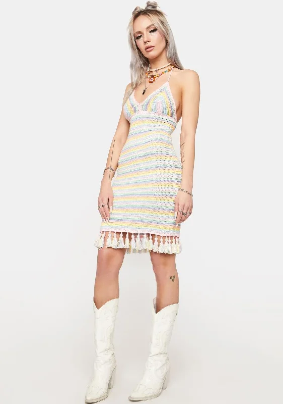 Come Back Halter Mini Dress