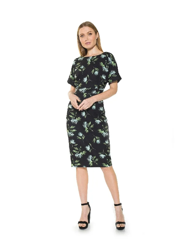 XSmall / black painted floral