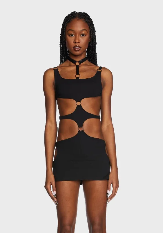 Out Of Body Cut-Out Mini Dress