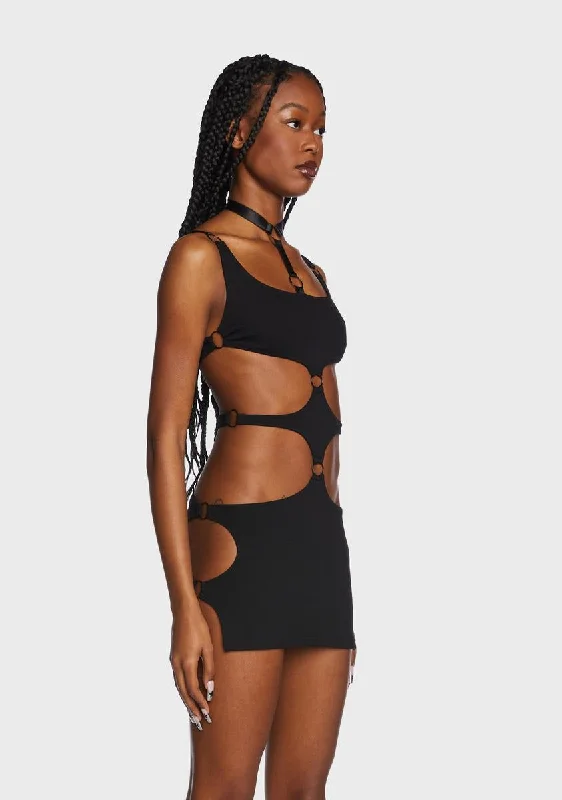 Out Of Body Cut-Out Mini Dress