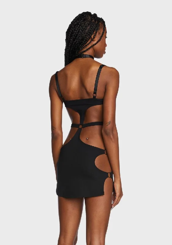 Out Of Body Cut-Out Mini Dress