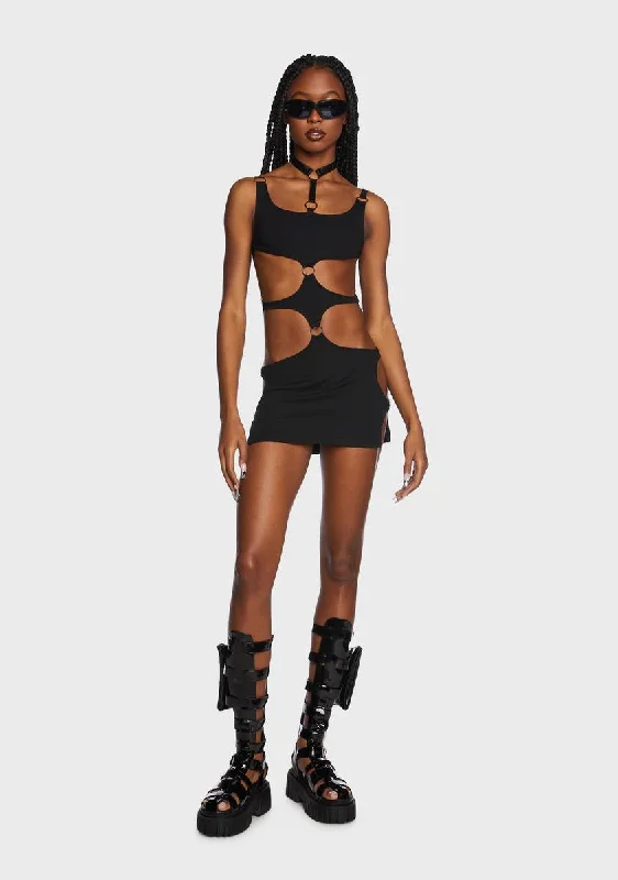 Out Of Body Cut-Out Mini Dress