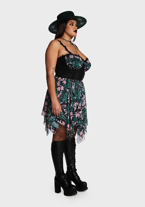 Plus Floral Oath Mini Dress