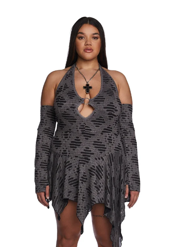 Plus Trippin' On Terrain Mini Dress