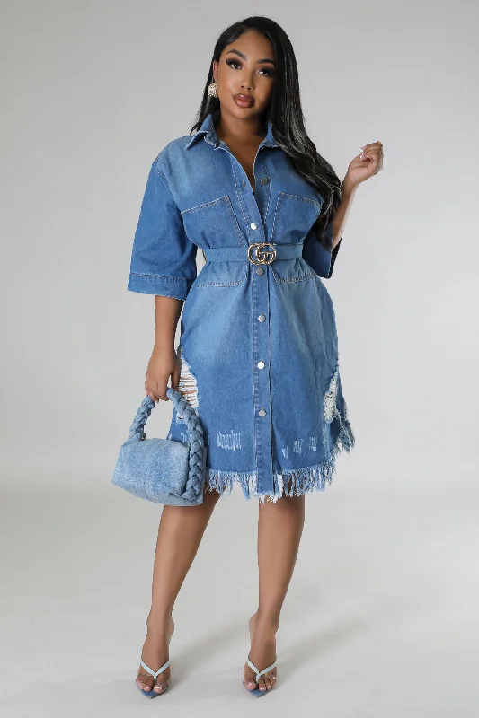 Baddie Drip Denim Dress