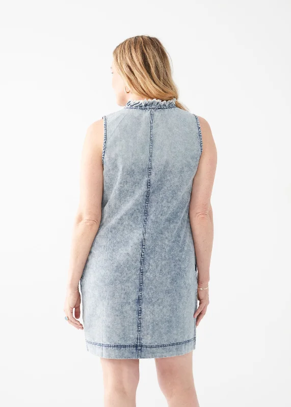 FDJ 7307802 Sleeveless Lyocell Denim Dress