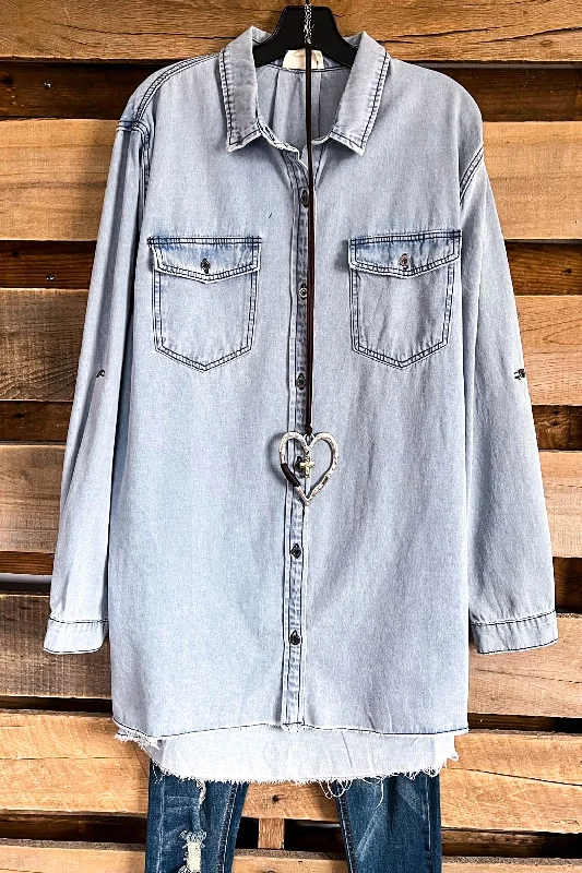 So Real Denim Dress - LT. Denim