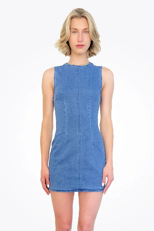 Denim Dress - Blue