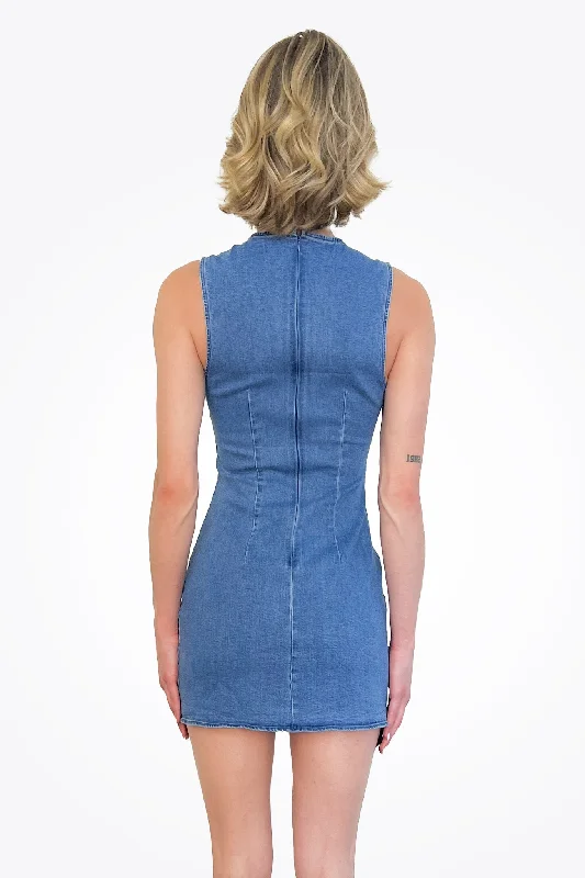 Denim Dress - Blue