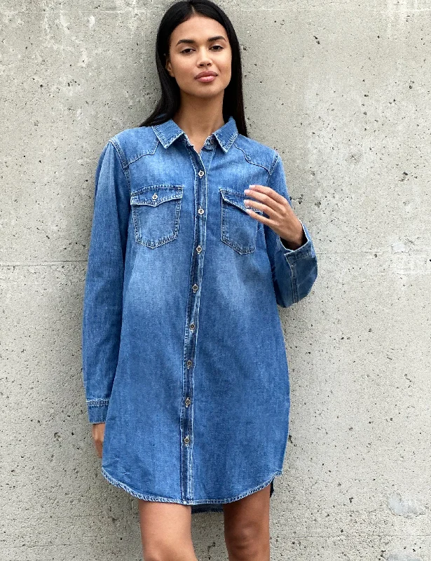 Amanda Denim Shirtdress