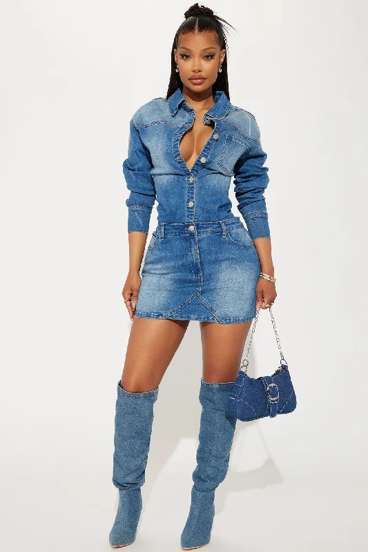 Belleville Denim Mini Dress - Denim