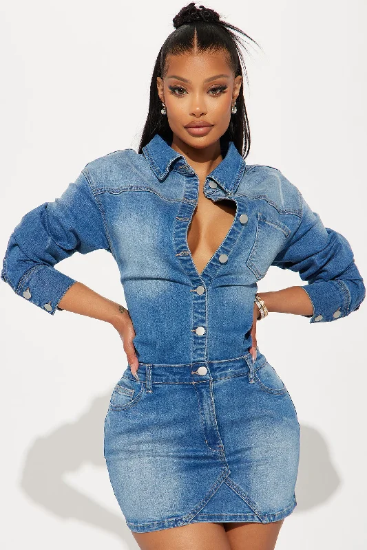 Belleville Denim Mini Dress - Denim