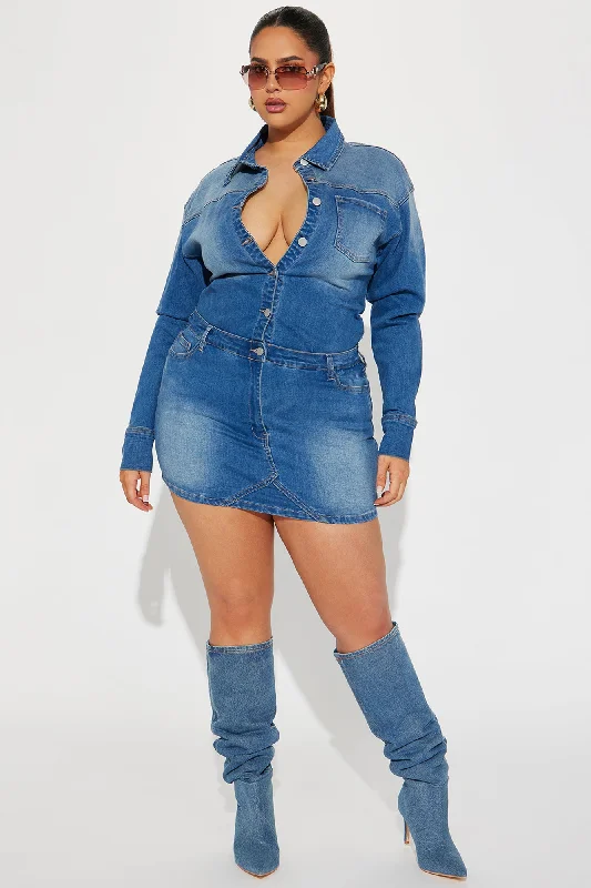 Belleville Denim Mini Dress - Denim