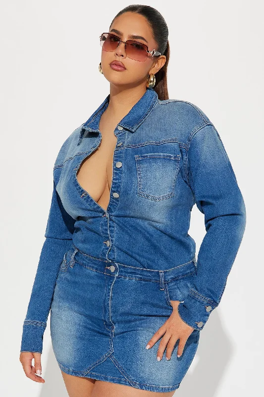 Belleville Denim Mini Dress - Denim