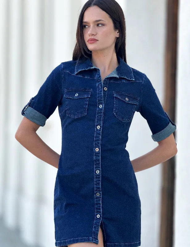 Denim Shirtdress