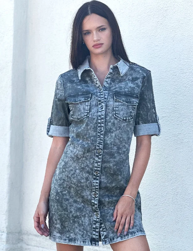 Urban Camo Denim Dress