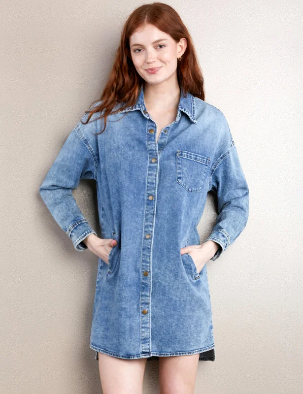 WL Denim Shirtdress