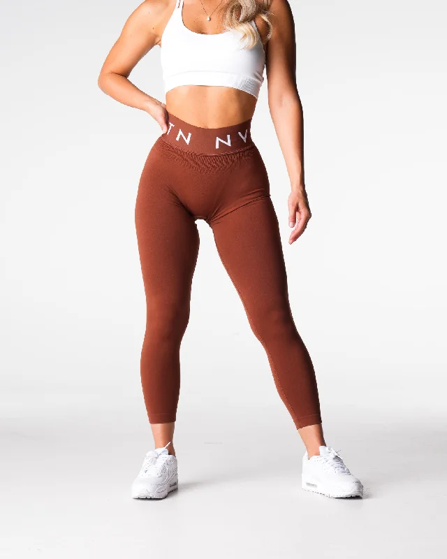 Chocolate Sport Seamless Leggings