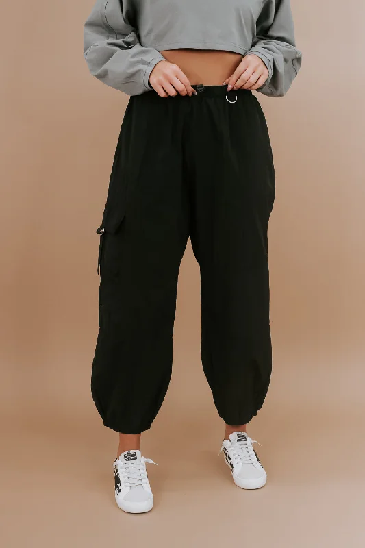 Get Going Cargo Pants, Black