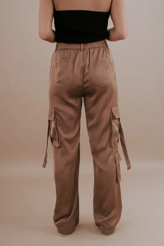 Silk Cargo Pants, Coco