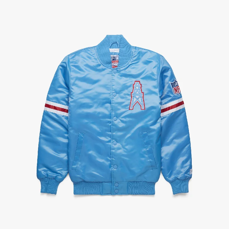 HOMAGE X Starter Oilers Satin Jacket