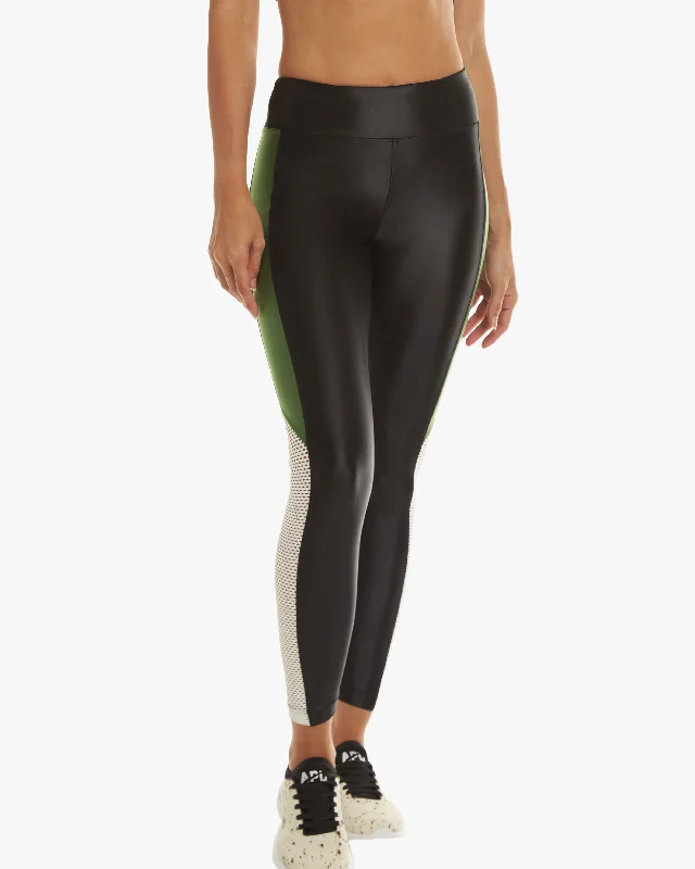 Koral Serendipity Infinity High Rise Legging - Black/Leaf Green/White