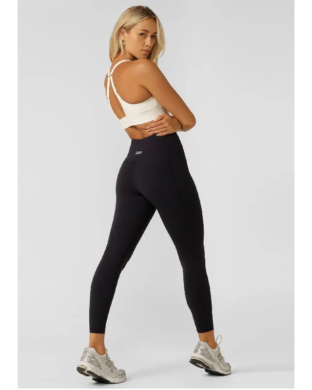 Lorna Jane Amy No Ride Phone Pocket Ankle Biter Tech Leggings - Midnight Blue