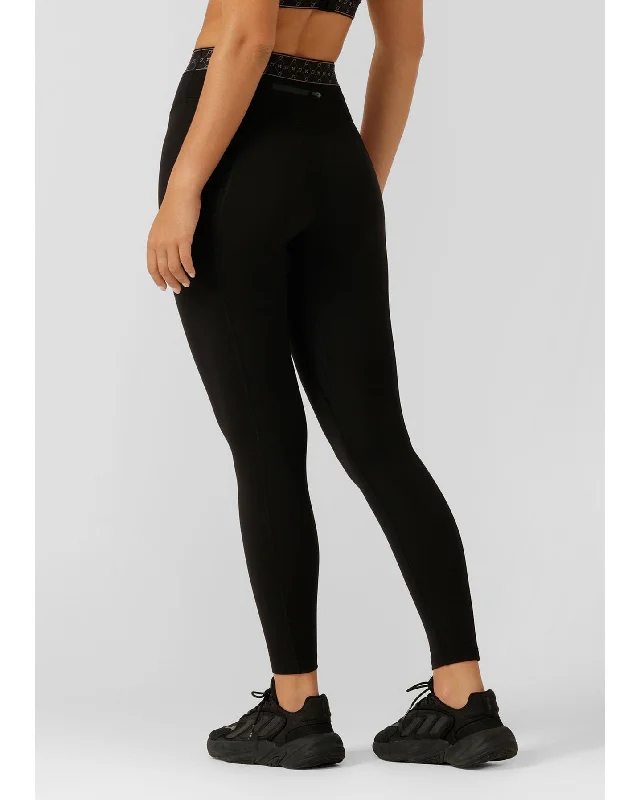 Lorna Jane High Definition Zip Pocket Full Length Leggings - Black