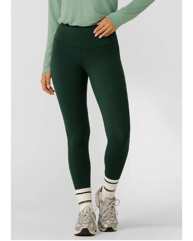 Lorna Jane Lotus Limited Edition No Chafe Full Length Leggings - Dark Green