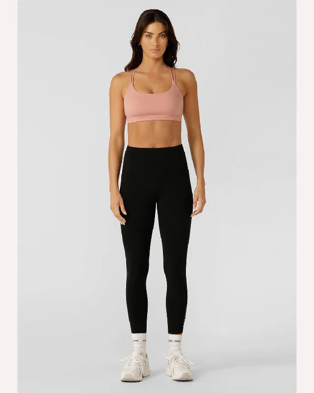 Lorna Jane Lotus No Chafe Ankle Biter Leggings - Black