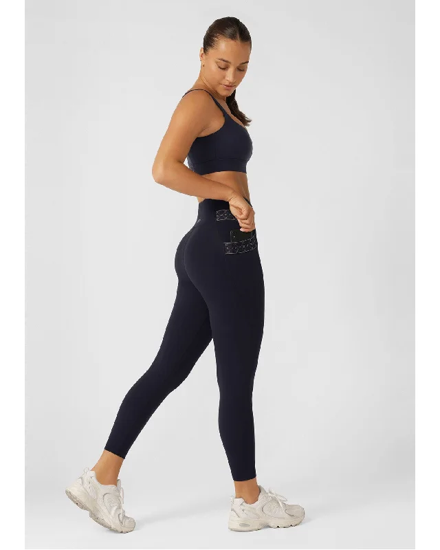 Lorna Jane Swift Monogram Ankle Biter Leggings - Midnight Blue