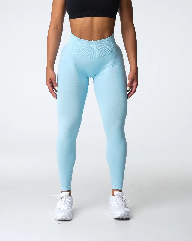 Pastel Blue Contour Seamless Leggings