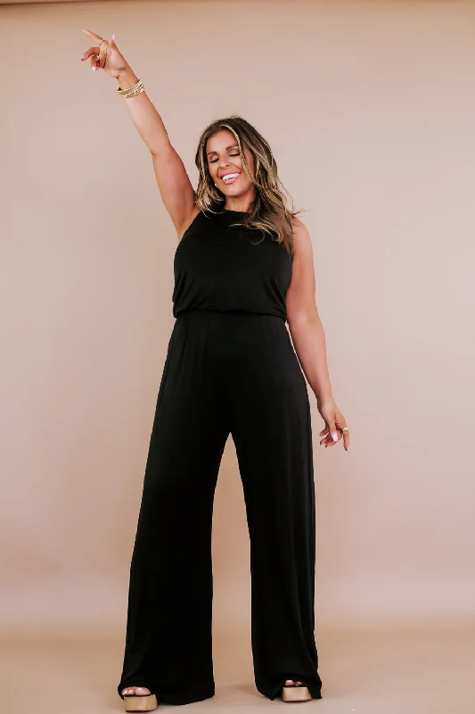 ECB Exclusive: Ready for Anything Jumpsuit, Black