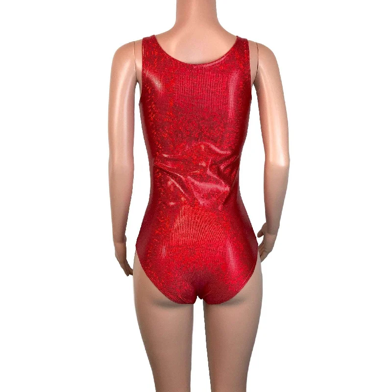 Bodysuit - Red Shattered Glass Holographic