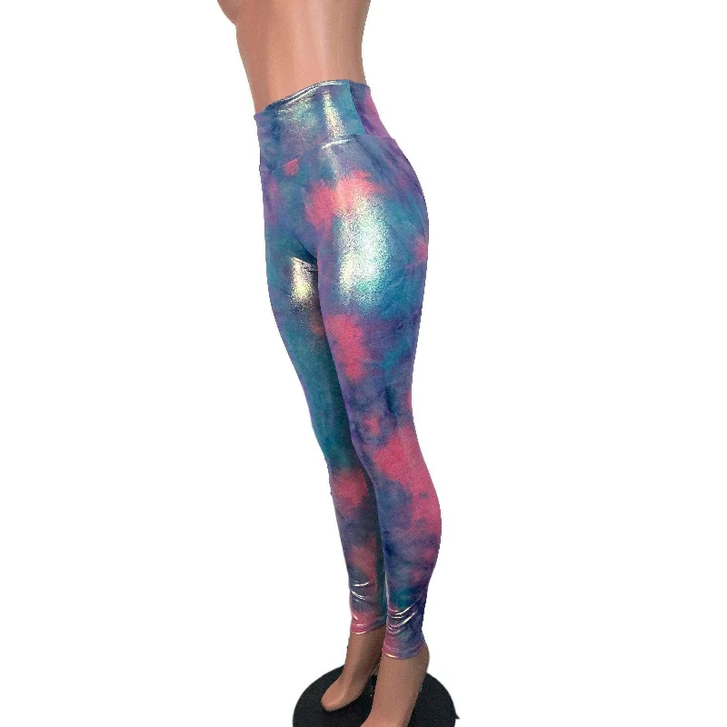 Tie Dye Rainbow Mystique High Waist Leggings Pants