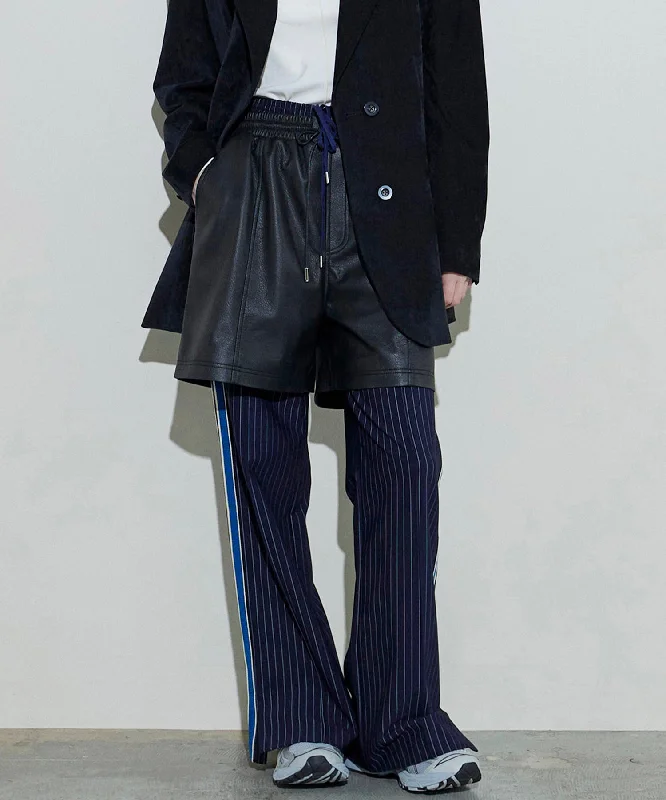 【24AUTUMN PRE-ORDER】Side Line Jersey Straight Pants