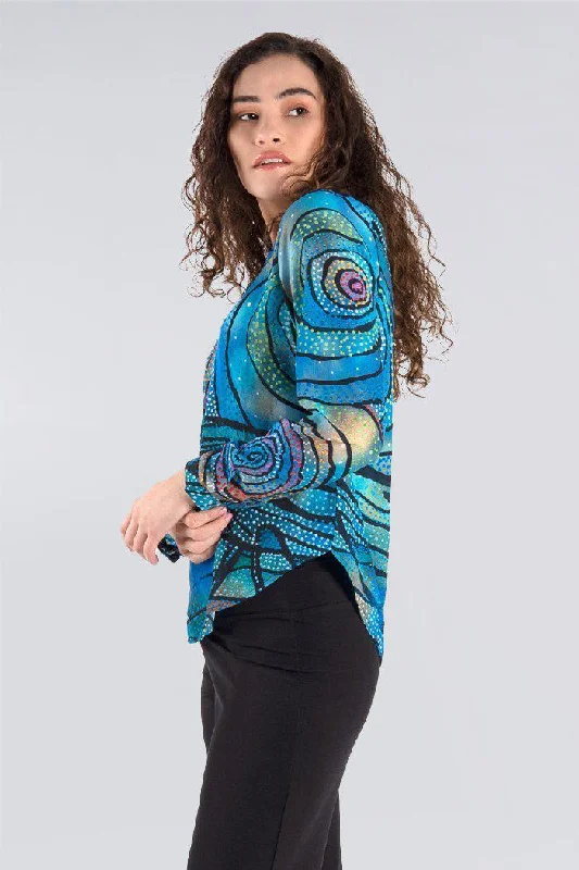 aboriginal-clothes-v-neck-womens-blouses-for-work-y-b