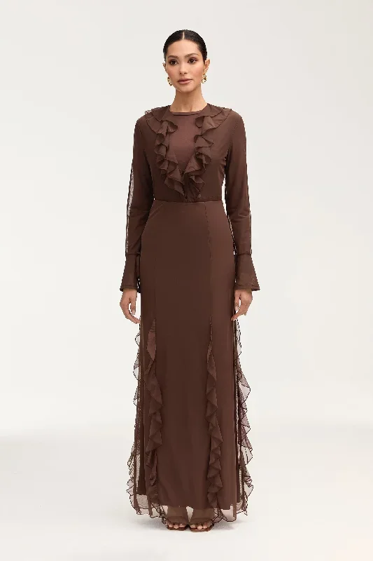 adriana-waterfall-mesh-maxi-skirt-brown