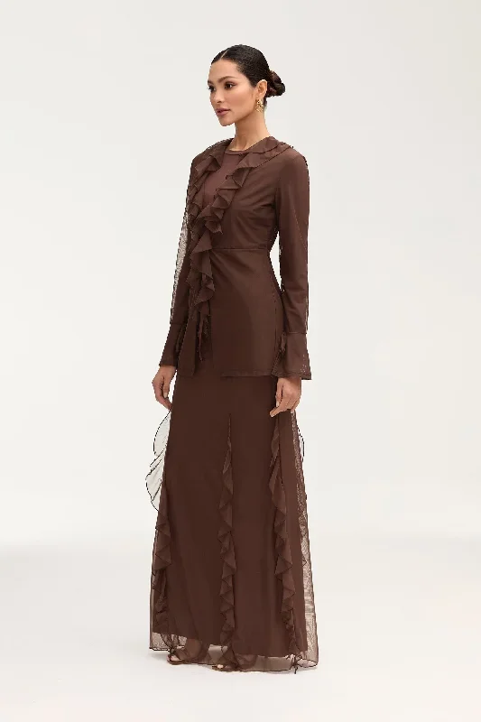 adriana-waterfall-mesh-maxi-skirt-brown