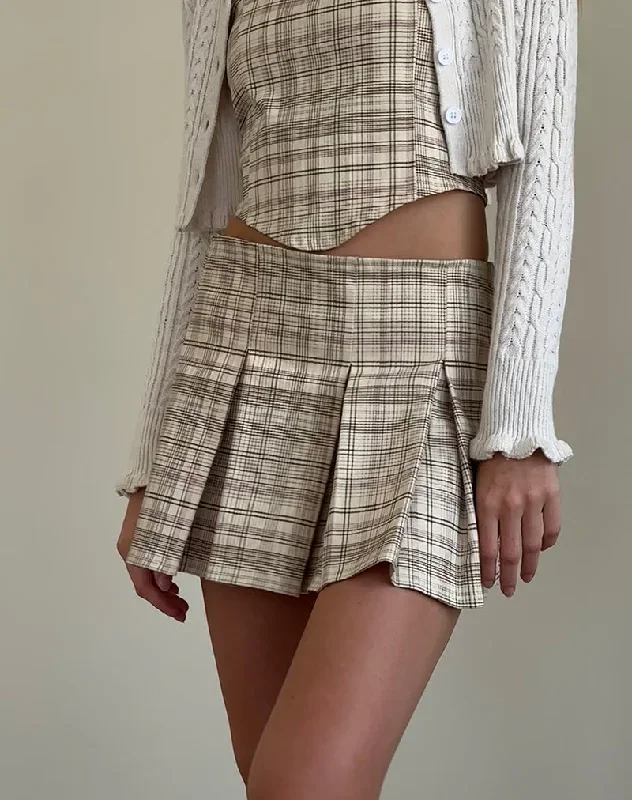 alula-mini-skirt-cream-pastel-check