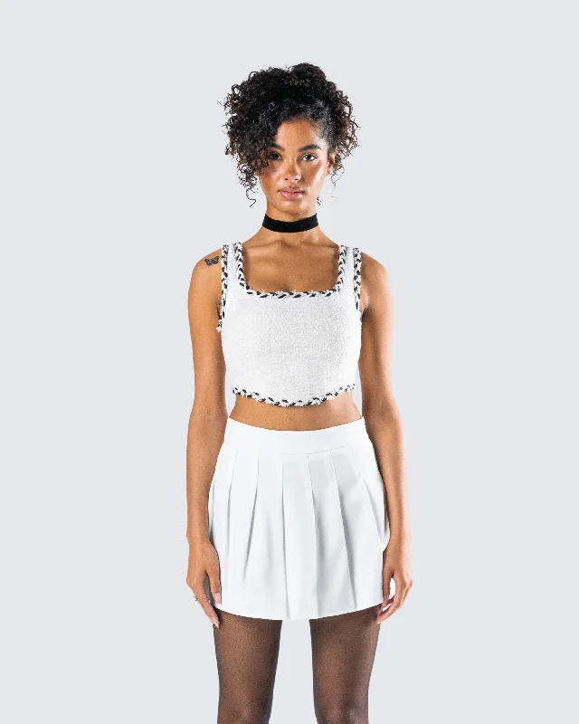 anjali-ivory-tweed-bustier-top