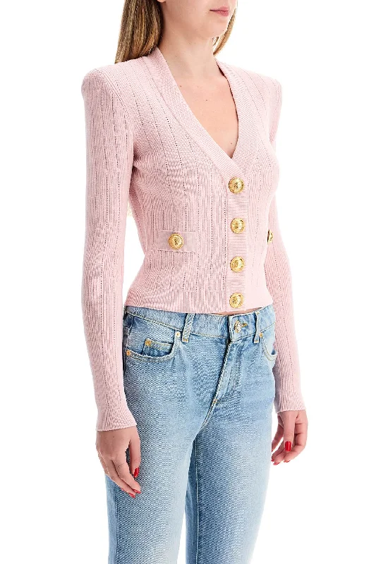 Balmain Cardigan With Structured Shoulders