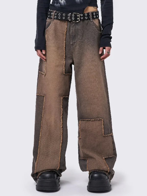 Blake Cross Patch Baggy Jeans