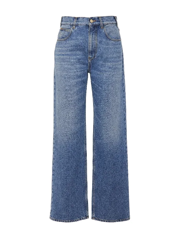 flared boyfriend jeans