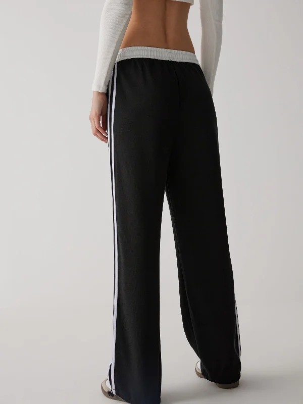 contrast-waist-wide-leg-pants