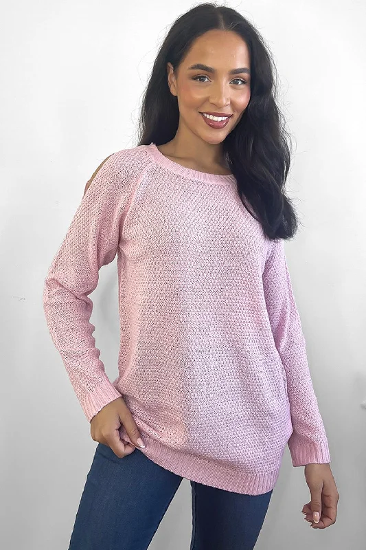 crochet-knit-cold-shoulders-pullover