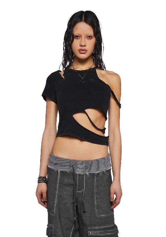 Crossfade Cut-Out Crop Tee