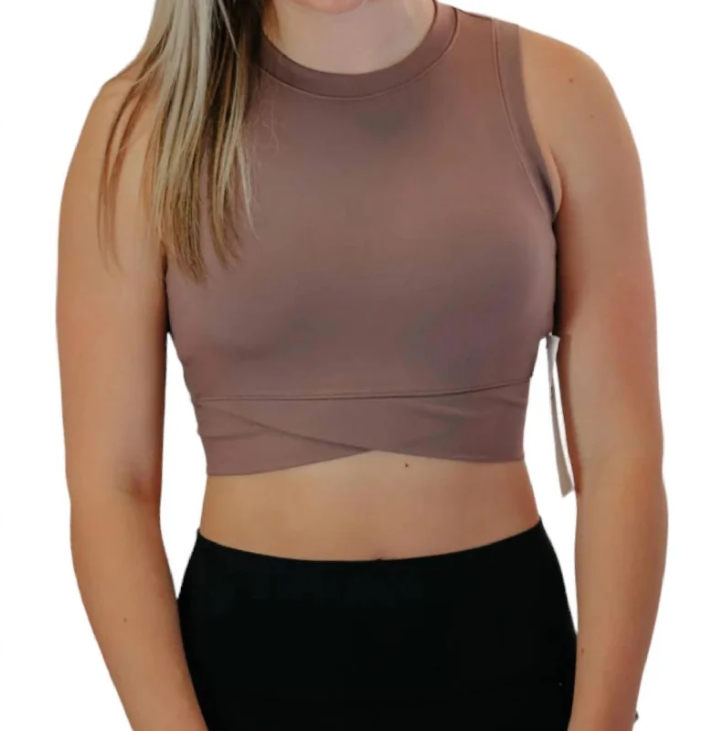 Crossover Active Top In Taupe