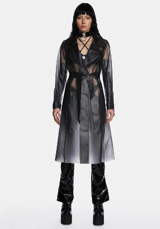 Dark Alien Superstar Trench Coat